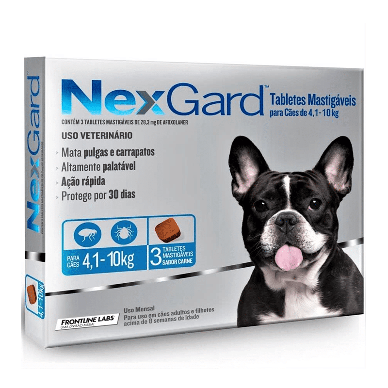 Nexgard 3 Comprimidos 4 Kg A 10 Kg TusMascotas Cl Antiparasitario