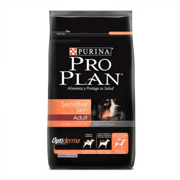 Pro Plan Sensitive Skin Cordero y Arroz Perro Adulto 3 Kg