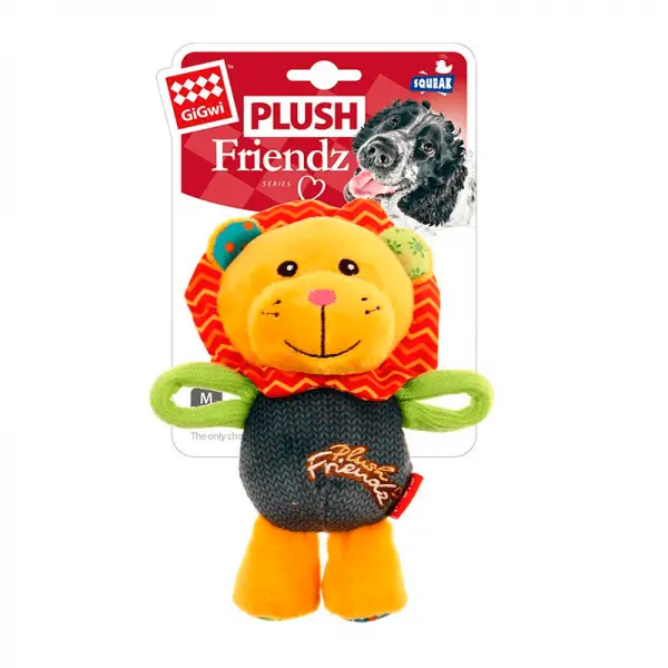 GiGwi Plush Friendz Leon con Squeaker