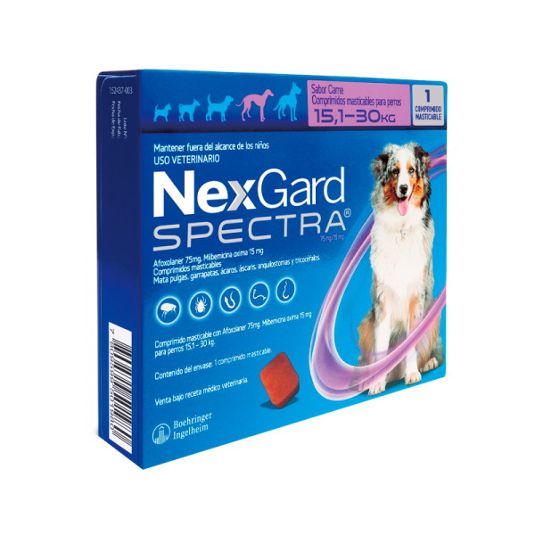 Nexgard Spectra 15.1 - 30Kg - 1 Comprimido