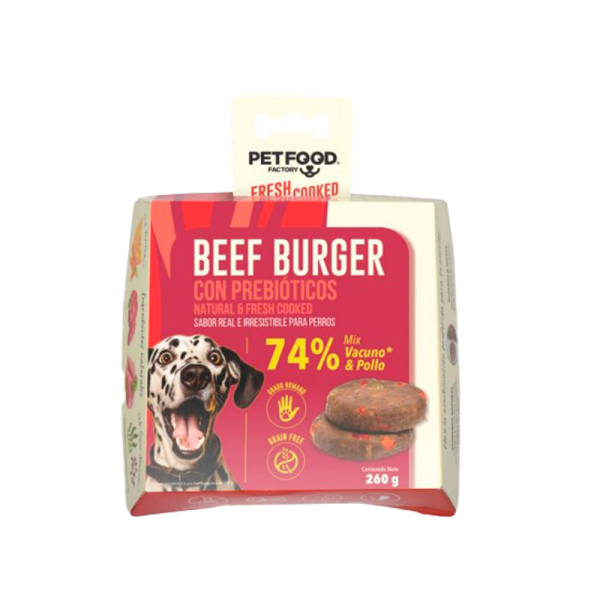 Hamburguesa vacuno 260 gr